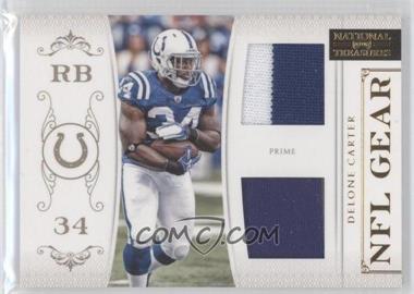 2011 Playoff National Treasures - NFL Gear - Combos Prime #12 - Delone Carter /49