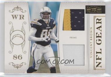 2011 Playoff National Treasures - NFL Gear - Combos Prime #35 - Vincent Brown /49