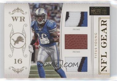 2011 Playoff National Treasures - NFL Gear - Trios Prime #33 - Titus Young /49