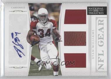 2011 Playoff National Treasures - NFL Gear - Trios Signatures #29 - Ryan Williams /49