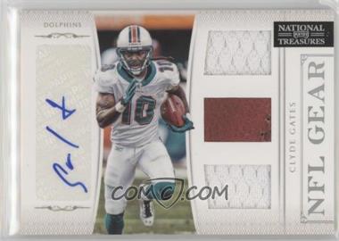 2011 Playoff National Treasures - NFL Gear - Trios Signatures #9 - Clyde Gates /49