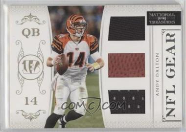 2011 Playoff National Treasures - NFL Gear - Trios #3 - Andy Dalton /99