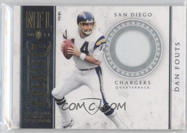 2011 Playoff National Treasures - NFL Greatest - Materials Prime #18 - Dan Fouts /49