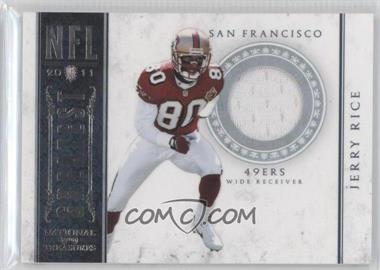 2011 Playoff National Treasures - NFL Greatest - Materials #11 - Jerry Rice /99