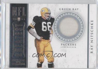 2011 Playoff National Treasures - NFL Greatest - Materials #31 - Ray Nitschke /99