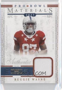 2011 Playoff National Treasures - Pro Bowl Materials - Prime #10 - Reggie Wayne /49