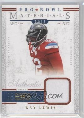 2011 Playoff National Treasures - Pro Bowl Materials - Prime #2 - Ray Lewis /49