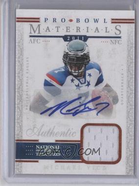 2011 Playoff National Treasures - Pro Bowl Materials - Signatures #15 - Michael Vick /10