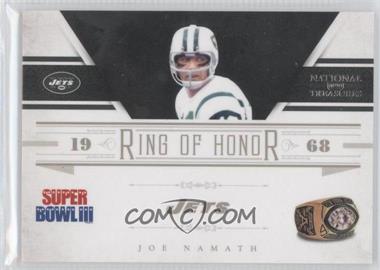 2011 Playoff National Treasures - Ring of Honor #11 - Joe Namath /99