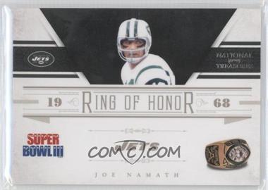 2011 Playoff National Treasures - Ring of Honor #11 - Joe Namath /99