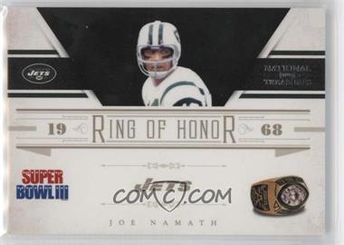 2011 Playoff National Treasures - Ring of Honor #11 - Joe Namath /99