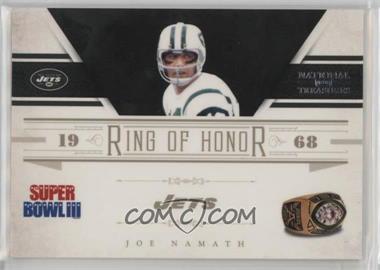 2011 Playoff National Treasures - Ring of Honor #11 - Joe Namath /99