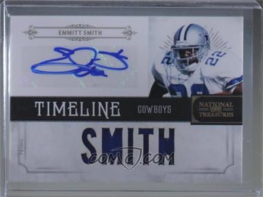 2011 Playoff National Treasures - Timeline Materials Custom - Last Names Prime Signatures #3 - Emmitt Smith /10