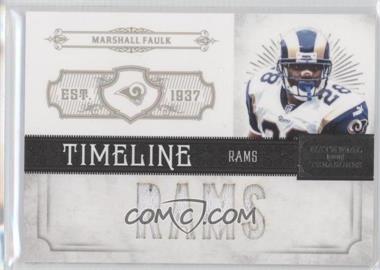 2011 Playoff National Treasures - Timeline Materials Custom - Team Nicknames #6 - Marshall Faulk /50