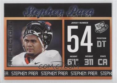 2011 Press Pass - [Base] - Blue Reflectors #34 - Stephen Paea