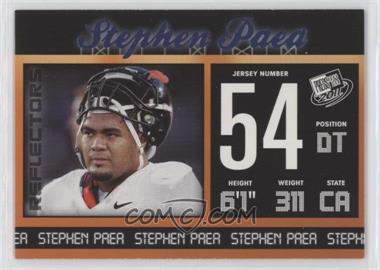 2011 Press Pass - [Base] - Blue Reflectors #34 - Stephen Paea