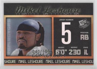 2011 Press Pass - [Base] - Gold Reflectors #18 - Mikel Leshoure /100