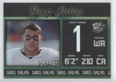 2011 Press Pass - [Base] - Gold Reflectors #46 - Greg Salas /100