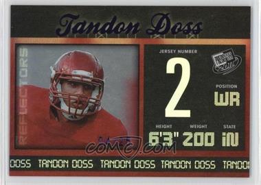 2011 Press Pass - [Base] - Purple Reflectors #44 - Tandon Doss /25