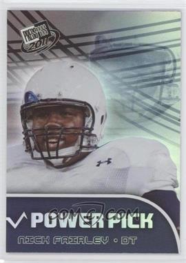 2011 Press Pass - [Base] #105 - Power Pick - Nick Fairley