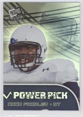 2011 Press Pass - [Base] #105 - Power Pick - Nick Fairley