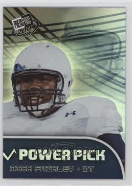 2011 Press Pass - [Base] #105 - Power Pick - Nick Fairley