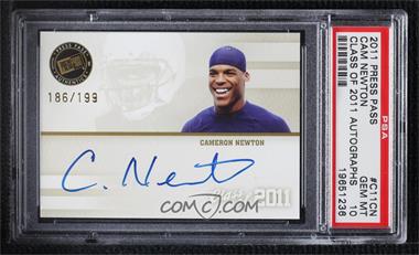 2011 Press Pass - Class of 2011 Autographs #C11-CN - Cam Newton /199 [PSA 10 GEM MT]