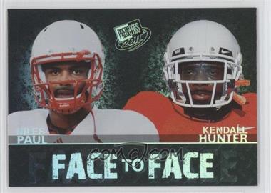 2011 Press Pass - Face to Face #FF-8 - Niles Paul, Kendall Hunter