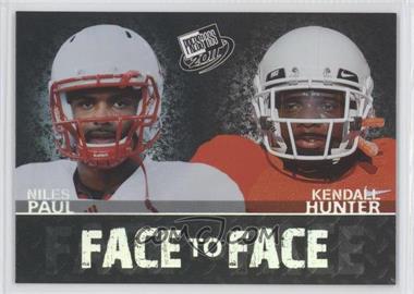 2011 Press Pass - Face to Face #FF-8 - Niles Paul, Kendall Hunter