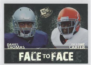 2011 Press Pass - Face to Face #FF-9 - Delone Carter, Daniel Thomas