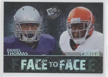 2011 Press Pass - Face to Face #FF-9 - Delone Carter, Daniel Thomas