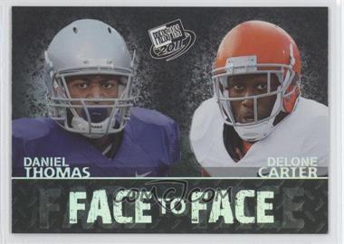 2011 Press Pass - Face to Face #FF-9 - Delone Carter, Daniel Thomas