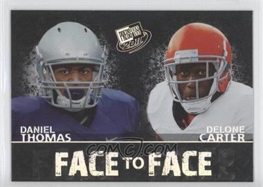 2011 Press Pass - Face to Face #FF-9 - Delone Carter, Daniel Thomas