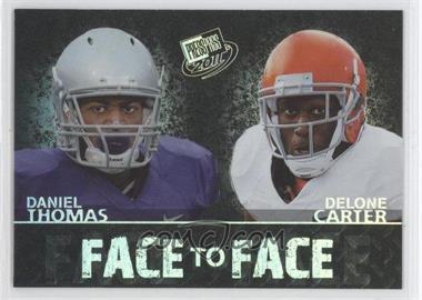 2011 Press Pass - Face to Face #FF-9 - Delone Carter, Daniel Thomas