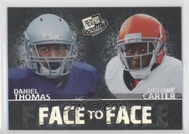 2011 Press Pass - Face to Face #FF-9 - Delone Carter, Daniel Thomas