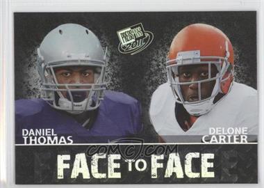 2011 Press Pass - Face to Face #FF-9 - Delone Carter, Daniel Thomas