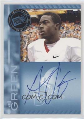 2011 Press Pass - Signings - Blue #PPS-AG - A.J. Green /50