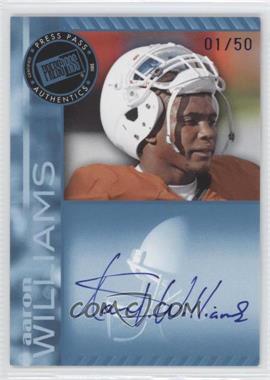 2011 Press Pass - Signings - Blue #PPS-AW - Aaron Williams /50