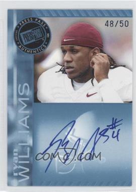 2011 Press Pass - Signings - Blue #PPS-RW - Ryan Williams /50