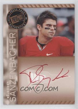 2011 Press Pass - Signings - Bronze Red Ink #PPS-DS - Dane Sanzenbacher