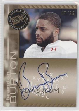 2011 Press Pass - Signings - Gold #PPS-BB - Brandon Burton /99