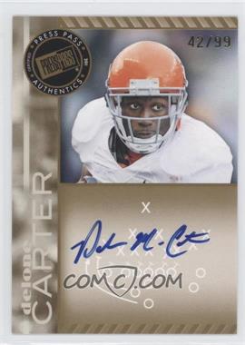 2011 Press Pass - Signings - Gold #PPS-DC - Delone Carter /99