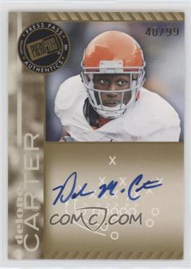 2011 Press Pass - Signings - Gold #PPS-DC - Delone Carter /99