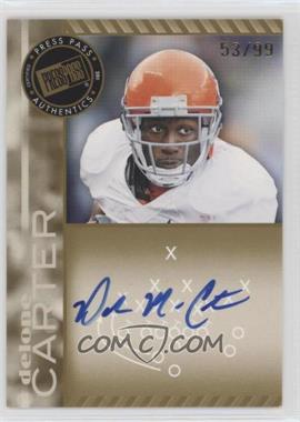 2011 Press Pass - Signings - Gold #PPS-DC - Delone Carter /99