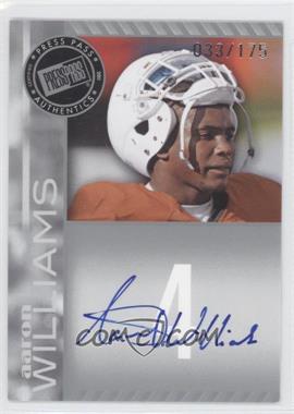 2011 Press Pass - Signings - Silver #PPS-AW - Aaron Williams /175