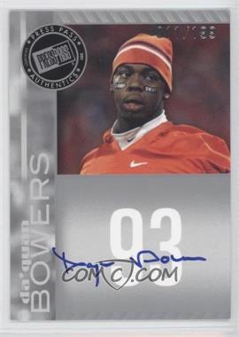 2011 Press Pass - Signings - Silver #PPS-DB - Da'Quan Bowers /199