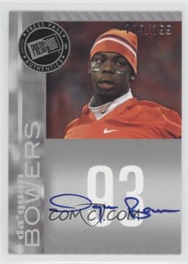 2011 Press Pass - Signings - Silver #PPS-DB - Da'Quan Bowers /199