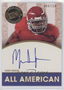 2011 Press Pass Legends - All American - Gold Autographs #AA-MI - Mark Ingram /250