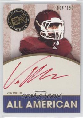 2011 Press Pass Legends - All American - Red Ink Autographs #AA-VM - Von Miller /205