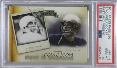 2011 Press Pass Legends - Past & Present #PP-4 - Steve Young, Jake Locker [PSA 10 GEM MT]